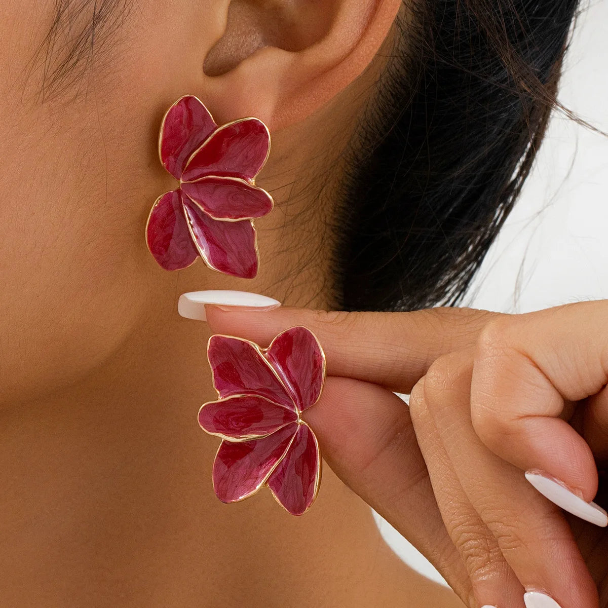 Floral earring