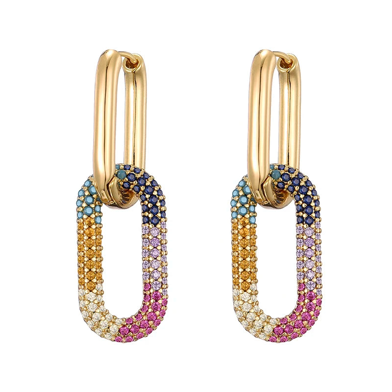 Oval earrings