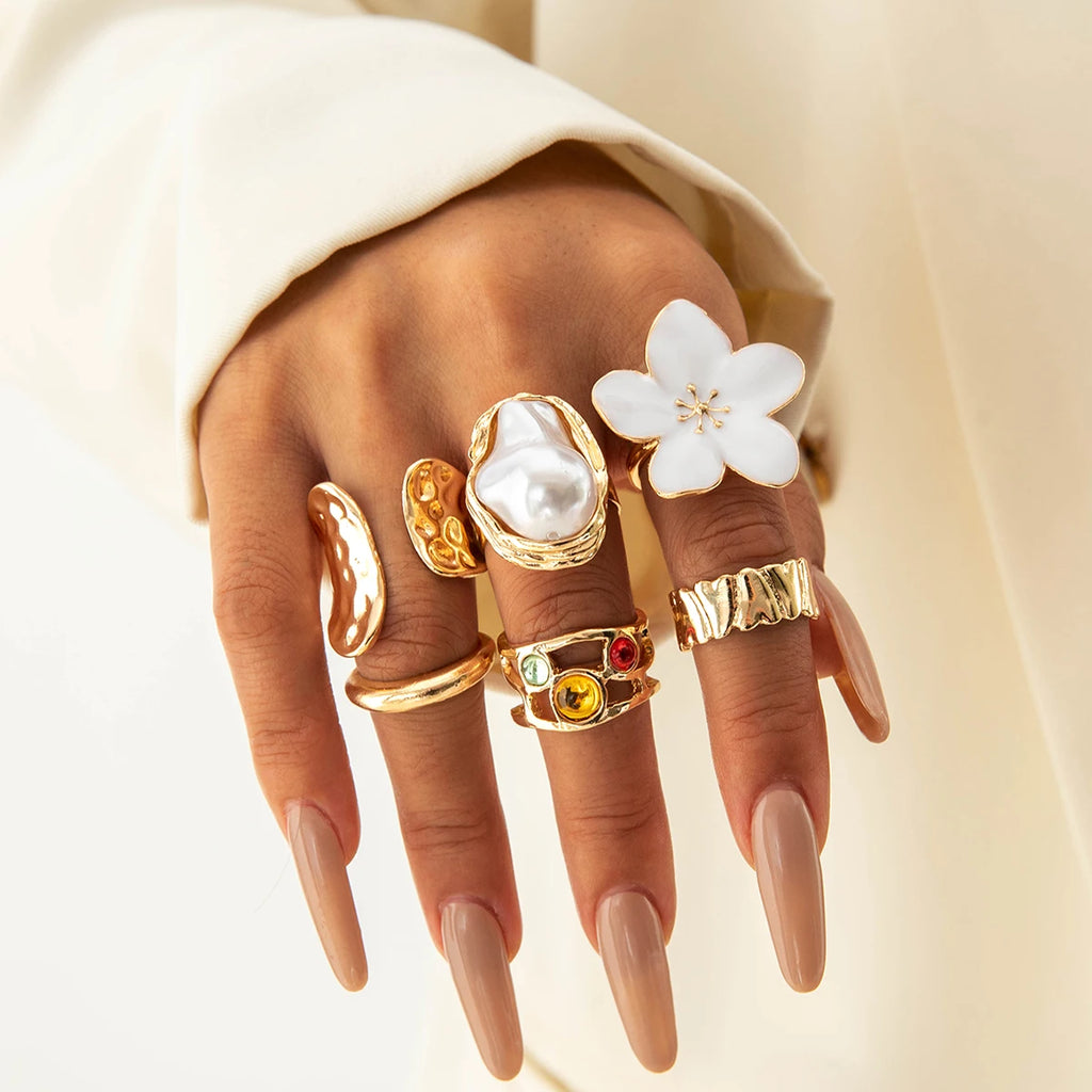 Pearl flower (5 rings)