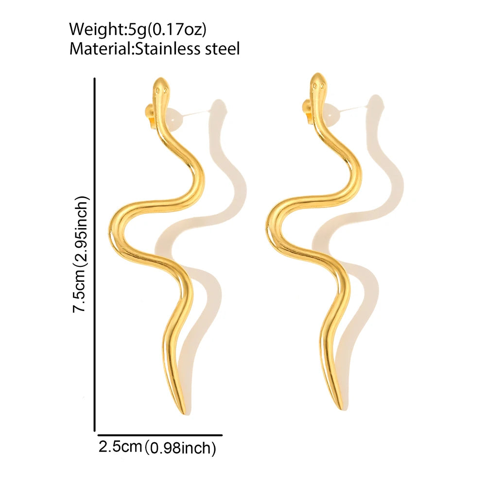Snake earrings