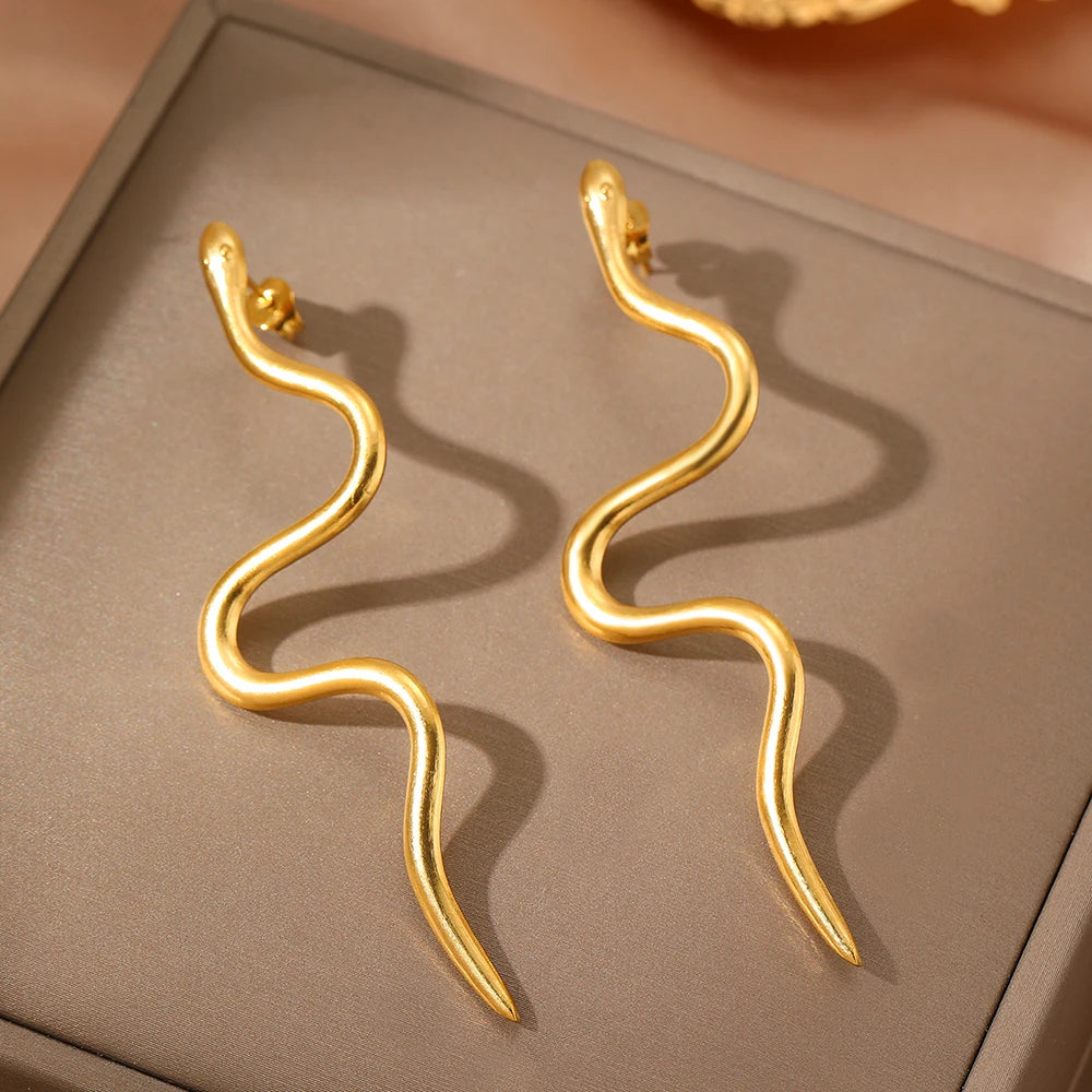 Snake earrings