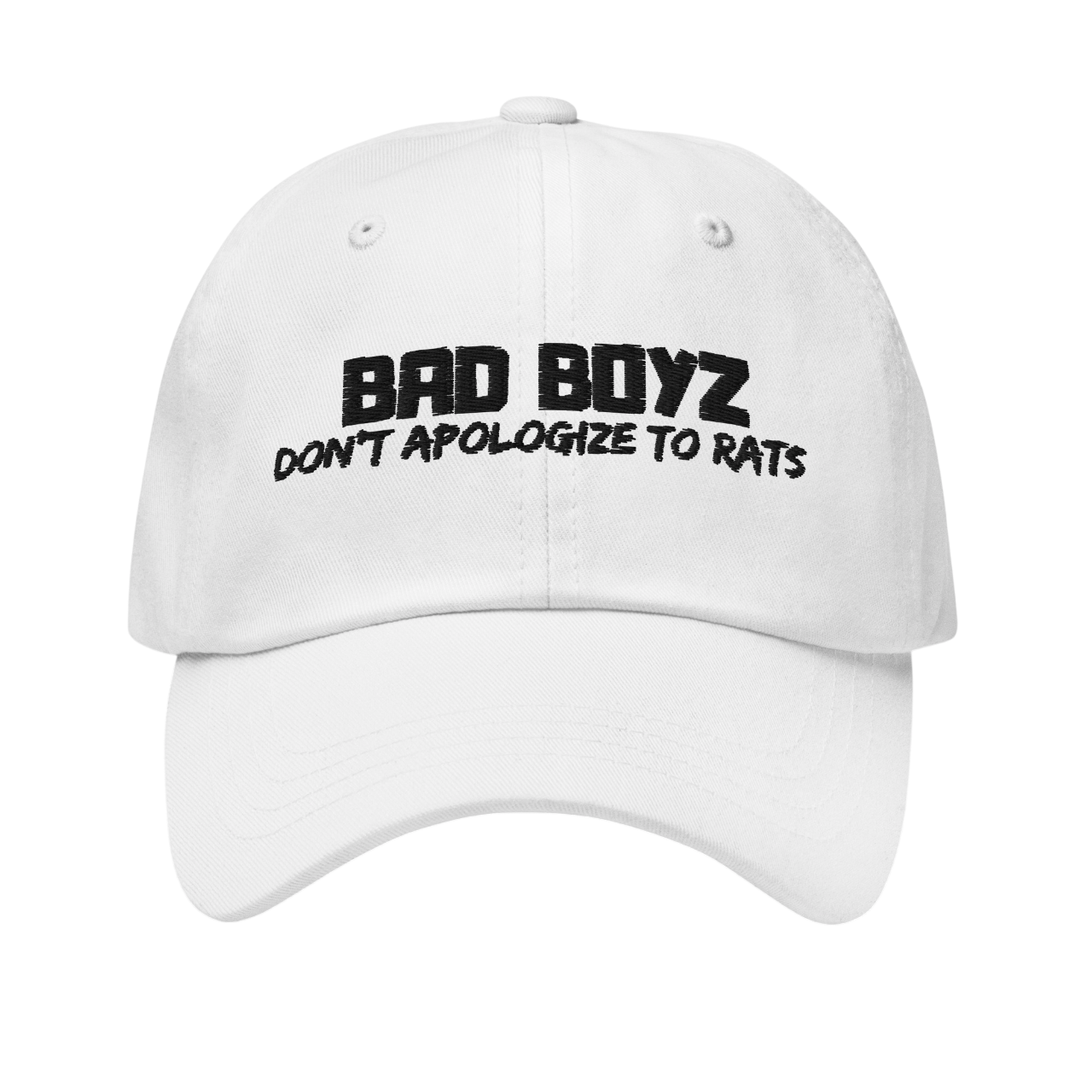 Bad boyz don't apologize to rats (Embroidery)