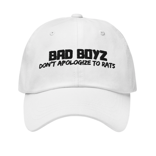 Bad boyz don't apologize to rats (Embroidery)